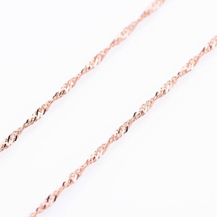 Золотая цепочка - Сингапур (1 мм) ц00043-1 от ювелирного магазина Оникс - 2