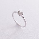Золотое кольцо "Сердечко" с бриллиантами кб0170са от ювелирного магазина Оникс