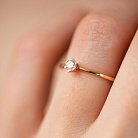 Помолвочное золотое кольцо с бриллиантом 227892421 от ювелирного магазина Оникс - 2