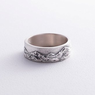 Серебряное кольцо "Горы" 112720 №8