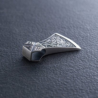 Срібний кулон "Подвійна сокира" 7045 №7