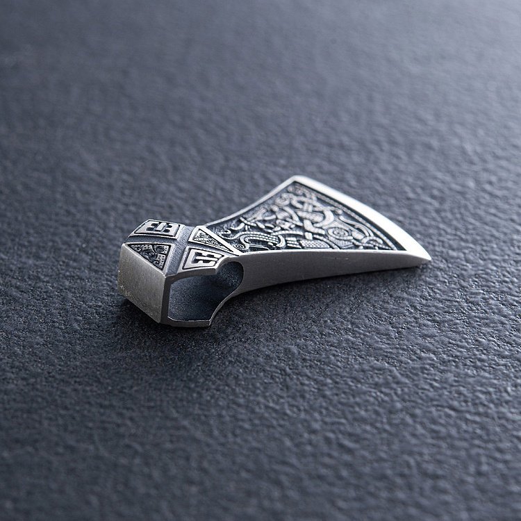 Срібний кулон "Подвійна сокира" 7045 від ювелірного магазину Онікс - 7