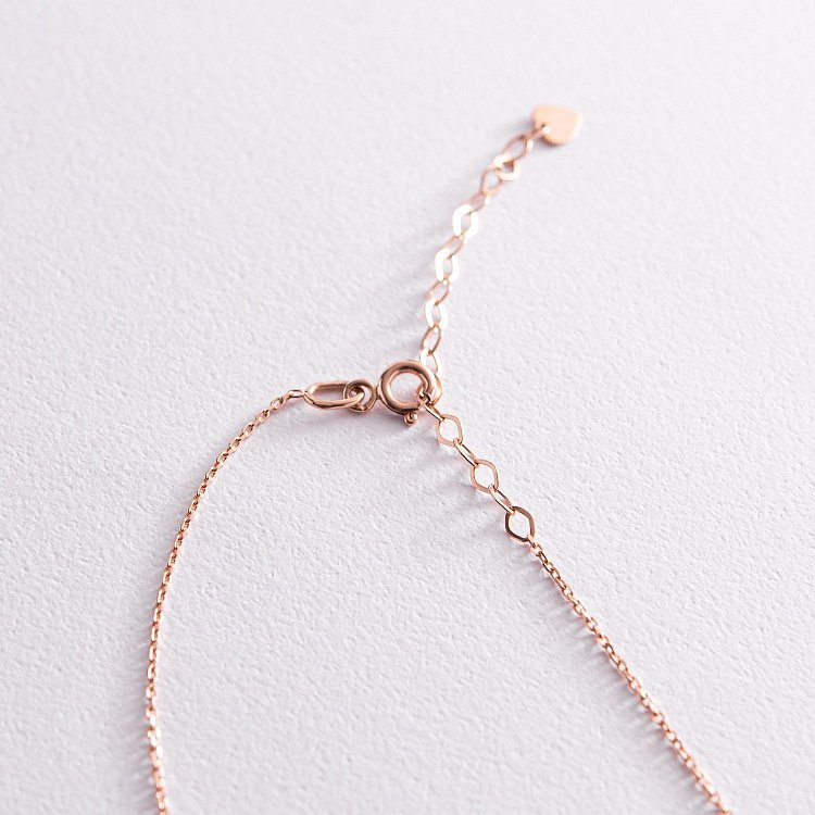 Золоте кольє - краватка "Зірочки" з фіанітами кол02097 від ювелірного магазину Онікс - 8