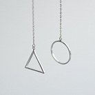 Срібні сережки "Геометрія" 122238 от ювелирного магазина Оникс - 5