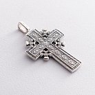 Православный крест " Голгофский крест" (чернение) 13501 от ювелирного магазина Оникс - 4