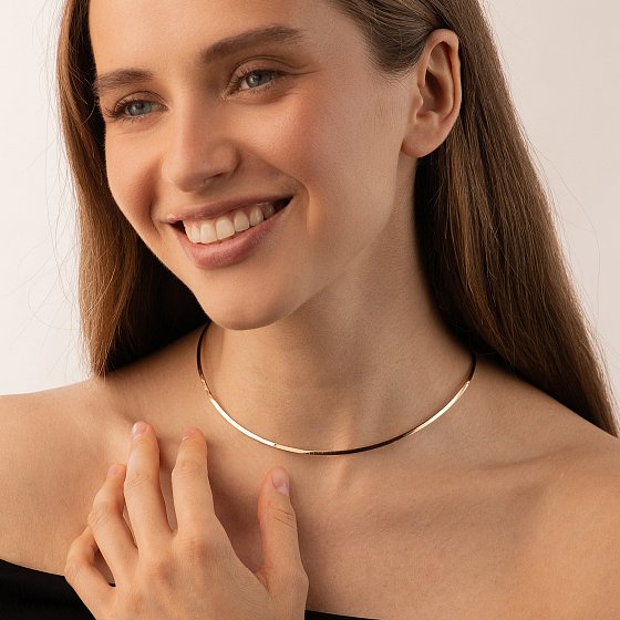 Колье-чокер "Juliette" в красном золоте кол02691 №2