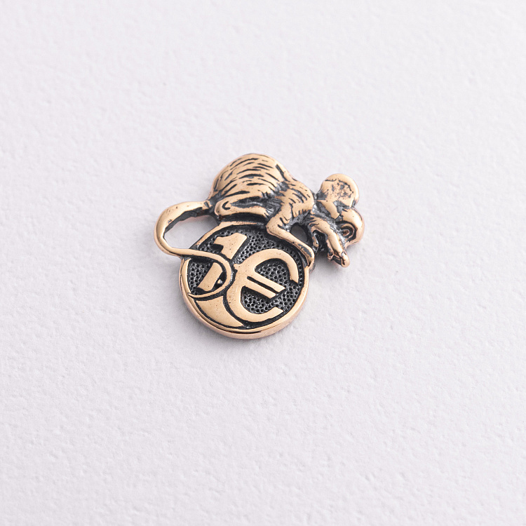 Сувенир "Кошельковая мышь" (желтое золото) сув00014 от ювелирного магазина Оникс - 1