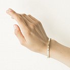 Жесткий браслет "Love" в желтом золоте (0.4 см) б02245 от ювелирного магазина Оникс - 5