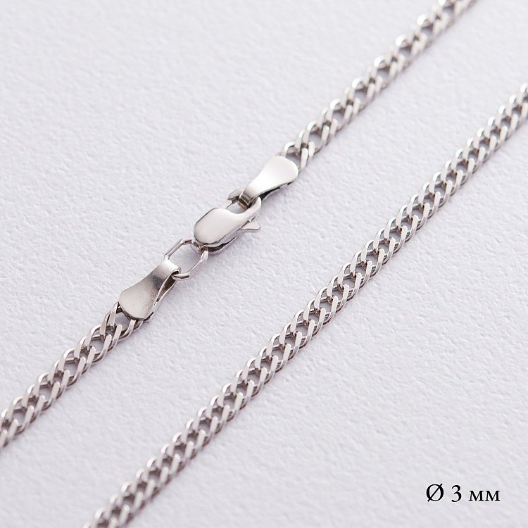 Срібний ланцюжок (плетіння Рембо) р0102811 від ювелірного магазину Онікс