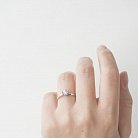 Золотое помолвочное кольцо с бриллиантом к00001б от ювелирного магазина Оникс - 3