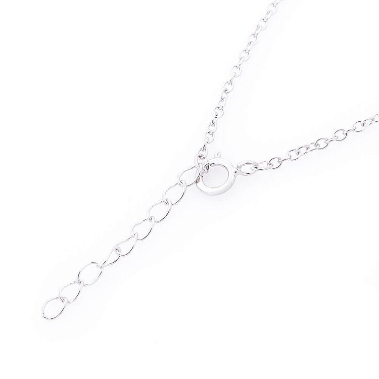 Серебряное колье "Бабочка" (эмаль, фианит) 18771 от ювелирного магазина Оникс - 1