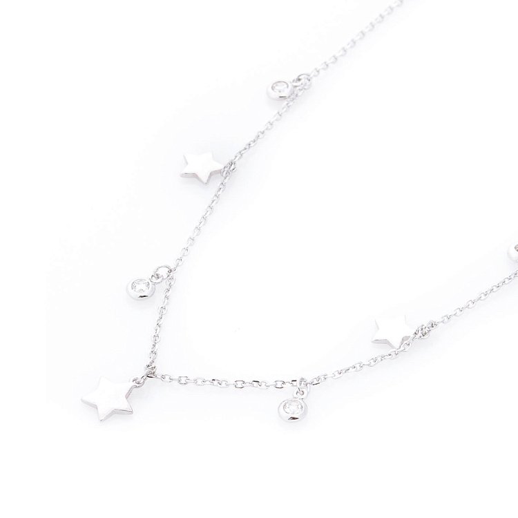 Срібне кольє "Зірка" 18667 від ювелірного магазину Онікс