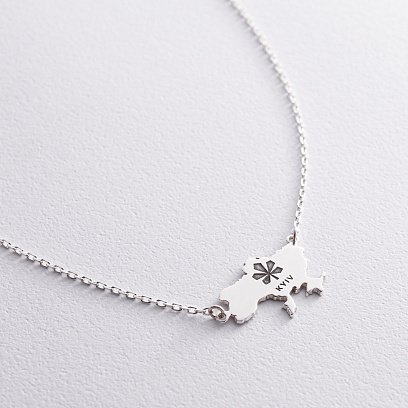 Срібне кольє "Україна - Герб Вашого міста" 181212герб №5