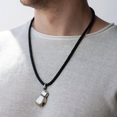 Серебряный кулон "Боксерская перчатка" 133140 №2