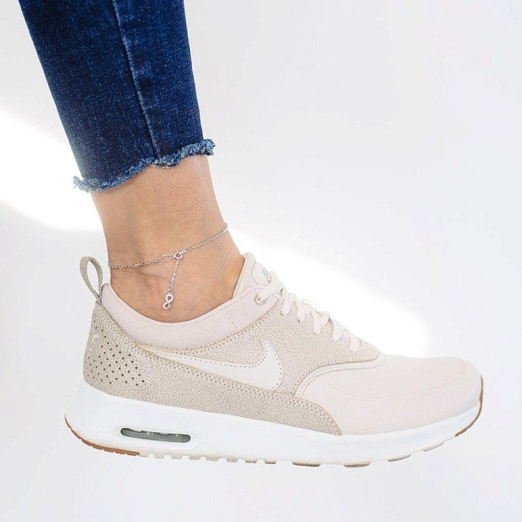 Золотий браслет на ногу "Нескінченність" (фіаніт) б03704 від ювелірного магазину Онікс - 3