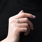 Срібний перстень з фіанітом 112087 от ювелирного магазина Оникс - 4