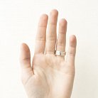 Перстень "Отче наш" з діамантом 112126 от ювелирного магазина Оникс - 6