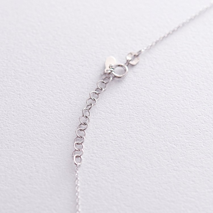 Серебряное колье "Ангелочек" 181028 от ювелирного магазина Оникс - 1