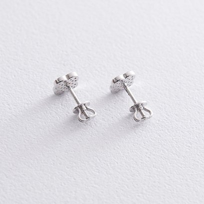 Золоті сережки-пусети "Конюшина" с06863 №2