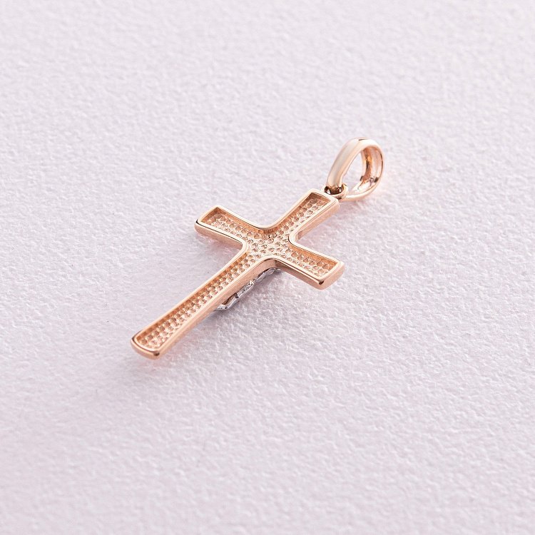 Золотий хрестик з розп'яттям п03733 від ювелірного магазину Онікс - 2