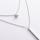 Подвійне золоте кольє "Хлоя" з фіанітом кол02052 от ювелирного магазина Оникс - 2