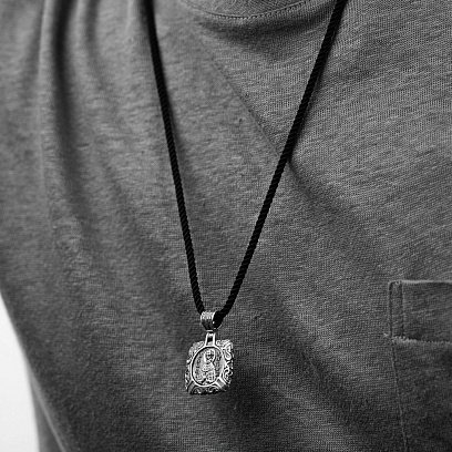 Срібна ладанка "Святий Миколай Чудотворець" 133106 №2