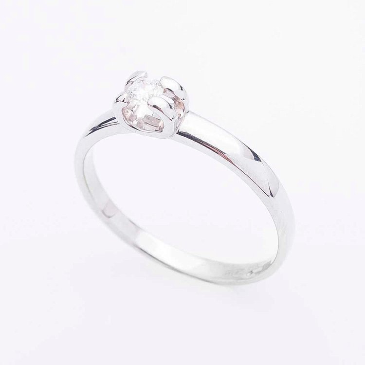 Заручальна каблучка з діамантами кд076 від ювелірного магазину Онікс