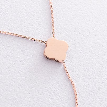 Кольє "Конюшина" в червоному золоті кол01901 №3