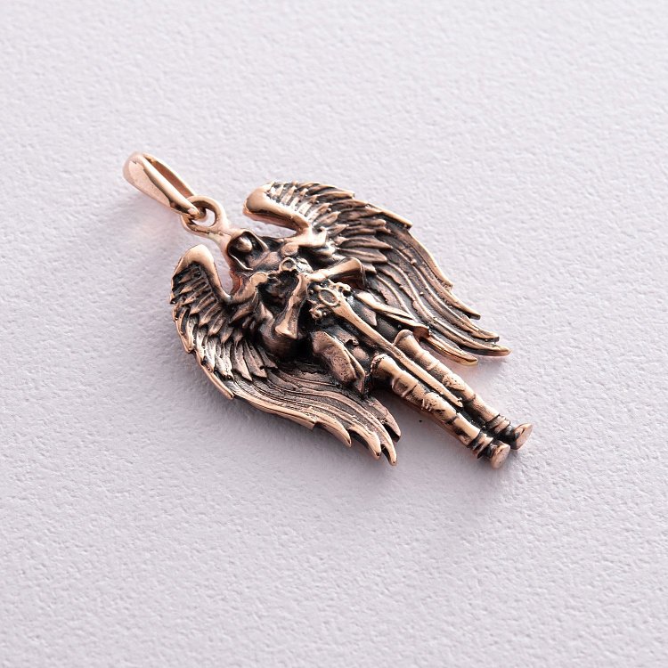 Золотая подвеска "Ангел Хранитель" п03819 от ювелирного магазина Оникс