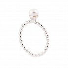 Жіноча каблучка з перлами 111716 от ювелирного магазина Оникс