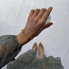 Жорсткий золотий браслет "Сердечко" б02775 от ювелирного магазина Оникс - 2