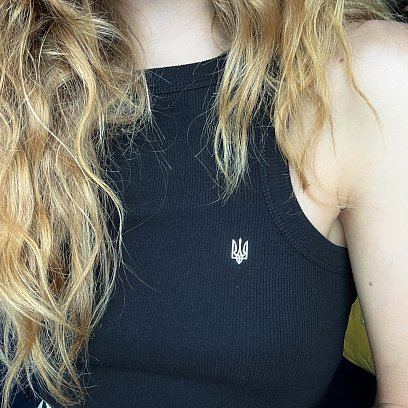 Срібна шпилька "Герб України - Тризуб" 20054 №3