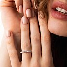 Cеребряное кольцо с дорожкой камней (фианиты) 8150 от ювелирного магазина Оникс - 9