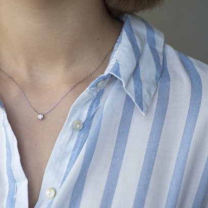 Золоте кольє (фіаніт) кол00721 №3