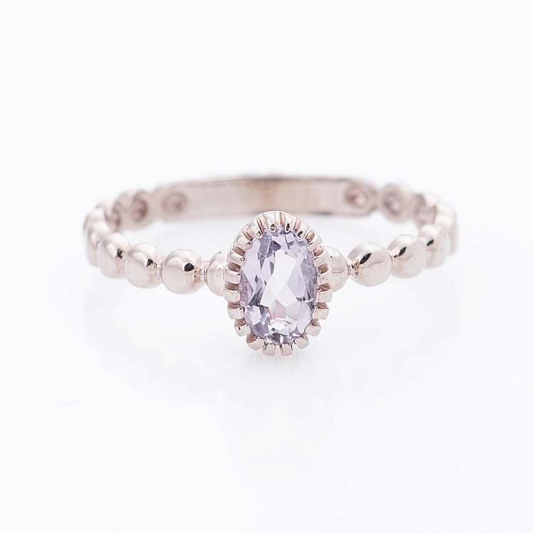 Золотое кольцо с аметистом 02-1332.0.2240 от ювелирного магазина Оникс