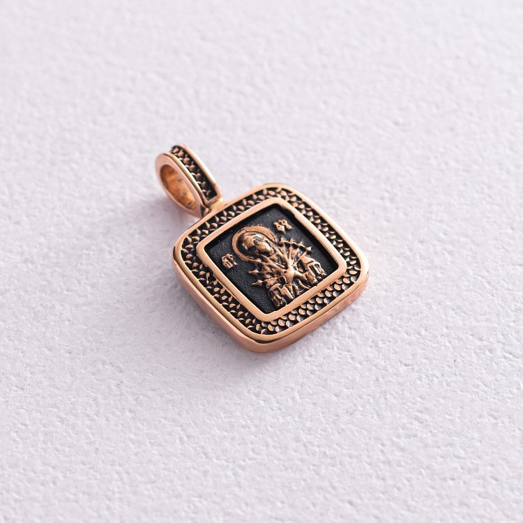 Золота підвіска "Божа Матір Семистрільна" п02427с від ювелірного магазину Онікс