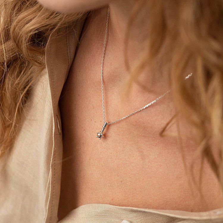 Колье "Булава" в серебре 181224 от ювелирного магазина Оникс - 10