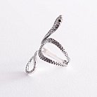 Серебряное кольцо "Змея" 112645 от ювелирного магазина Оникс - 2