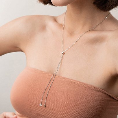 Серебряное колье - галстук с монетками 181169 №6