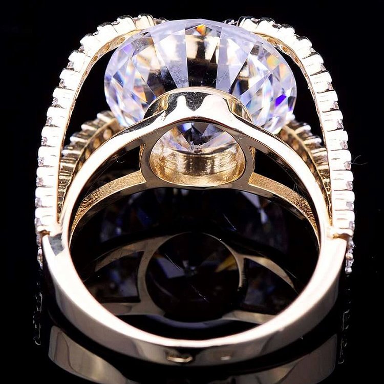 Золотое женское кольцо к02412 от ювелирного магазина Оникс - 2