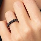 Золотое кольцо с черными бриллиантами кб0447gl от ювелирного магазина Оникс - 3