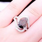 Срібний перстень (фіаніти, синтетична шпінель) к031 от ювелирного магазина Оникс - 6