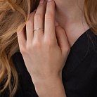 Золотое кольцо с дорожкой камней к02309 от ювелирного магазина Оникс - 3