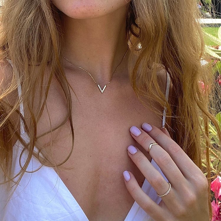 Кольцо "Минимализм" в желтом золоте к06690 от ювелирного магазина Оникс - 9