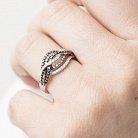Золотое кольцо с бриллиантами к307А1 от ювелирного магазина Оникс - 3