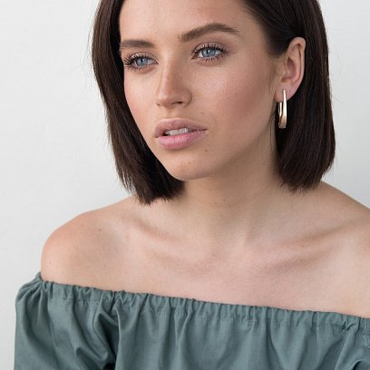 Золоті сережки с04273 №5