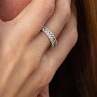 Кольцо в белом золоте с бриллианты кб0432nl от ювелирного магазина Оникс - 4