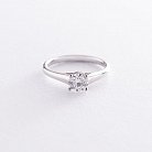 Золотое помолвочное кольцо (бриллианты) кб0145lg от ювелирного магазина Оникс - 2