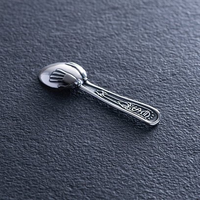 Срібний сувенір "Ложка - загребушка" 23483 №3