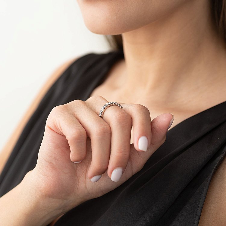 Золотое кольцо с бриллиантами кб0258ar от ювелирного магазина Оникс - 3